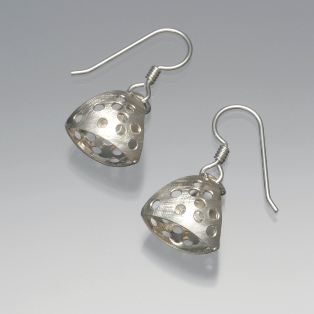 NEW 925 Sterling Silver Vinosus‎ Jewelry Cosmos Pyramid Earrings
